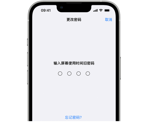 泸定iPhone屏幕维修分享iPhone屏幕使用时间密码忘记了怎么办 