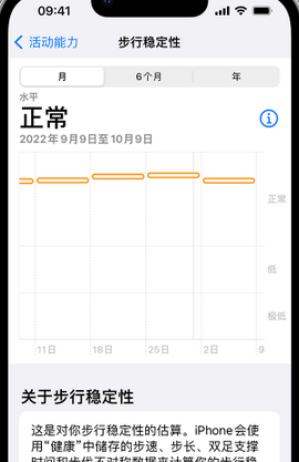 泸定iPhone手机维修如何在iPhone开启'步行稳定性通知'