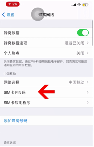 泸定苹果14维修网分享如何给iPhone14的SIM卡设置密码 