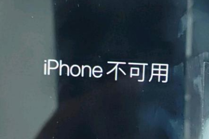 泸定苹果服务网点分享锁屏界面显示“iPhone 不可用”如何解决 